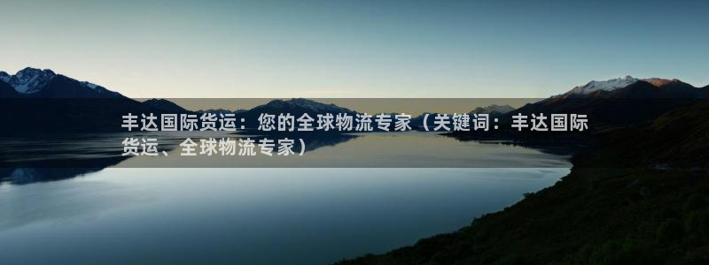 尊龙凯时vip：丰达国际货运：您的全球物流专家（关键词：