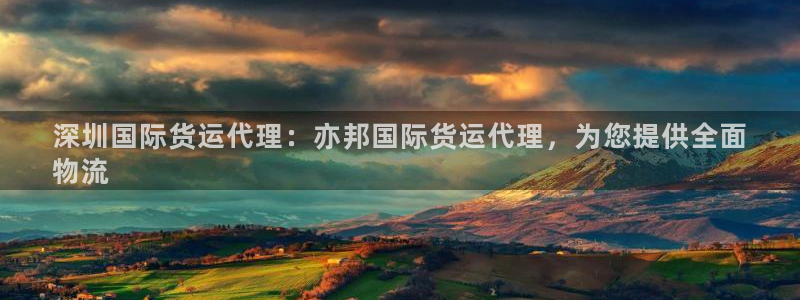 尊龙人生就是博ag旗舰厅：深圳国际货运代理：亦邦国际货运