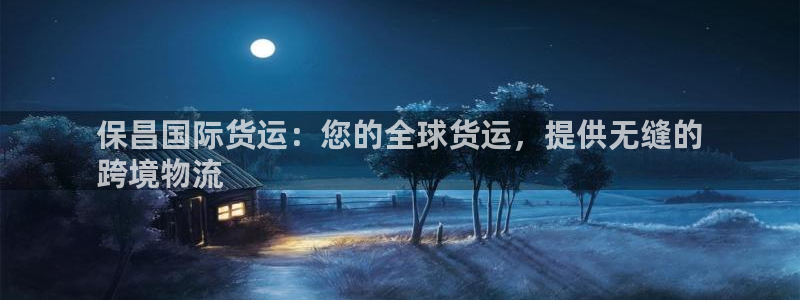 z6com尊龙凯时代理：保昌国际货运：您的全球货运，提供