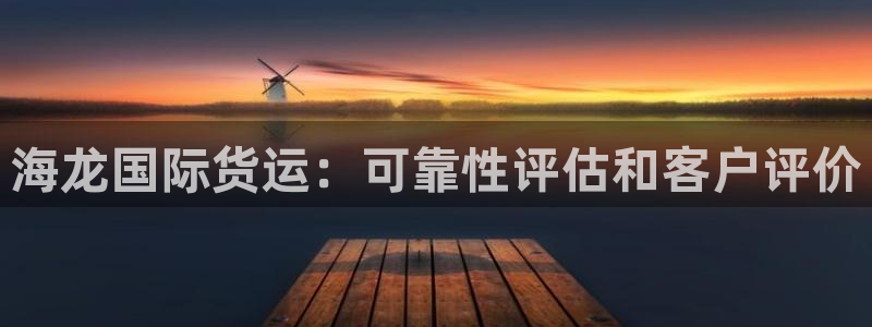 尊龙app|首选agdaohang：海龙国际货运：可靠性