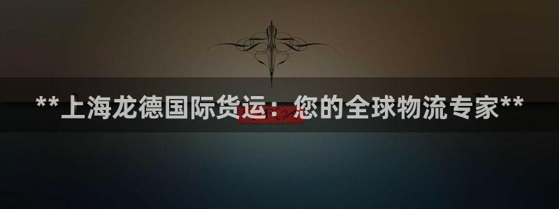 ag尊龙怎么样：**上海龙德国际货运：您的全球物流专家*